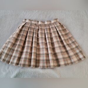 Cali 1850 Plaid Pleated Skirt